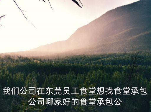 我們公司在東莞員工食堂想找食堂承包公司哪家好的食堂承包公
