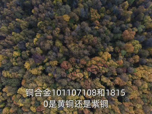 銅合金101107108和18150是黃銅還是紫銅