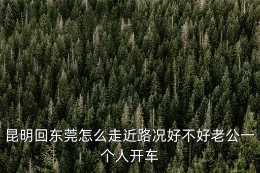 昆明回東莞怎么走近路況好不好老公一個(gè)人開車