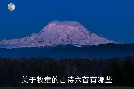 關(guān)于牧童的古詩六首有哪些