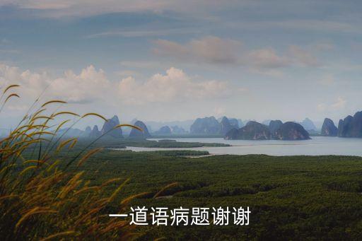 語病題，一道語病題謝謝