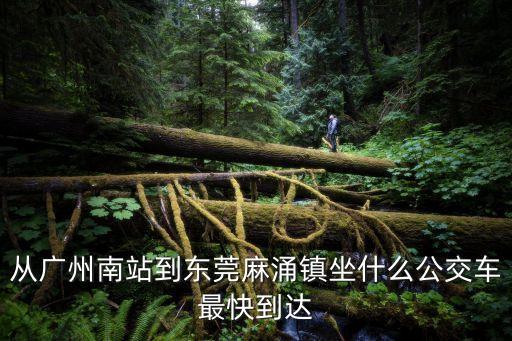 廣州南站有沒有車到東莞麻涌鎮，廣州火車站到東莞麻涌怎么走