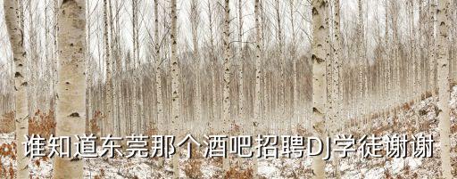 東莞ktv招聘威辛hfqjwl作詞，誰知道東莞那個酒吧招聘DJ學徒謝謝