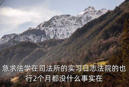法院實習周記，學生實習周記怎么寫