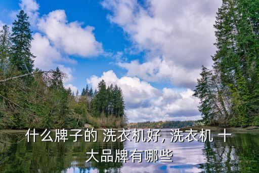 洗衣機品牌十大排名,洗衣機知多少?問與答（十）