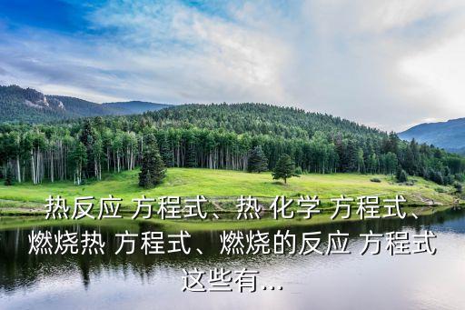 熱化學方程式,化學反應(yīng)式增加反應(yīng)物狀態(tài)和反應(yīng)溫度