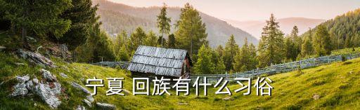 回族的風俗習慣,寧夏回族習俗與漢族基本相同穿著與服飾