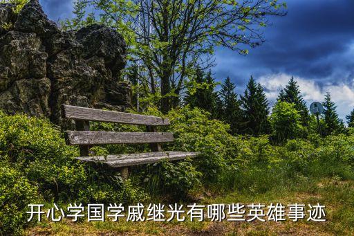 開心學國學戚繼光有哪些英雄事跡