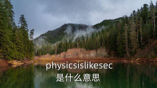 physics是什么意思,英文縮寫:物理發(fā)生在一秒鐘內(nèi)