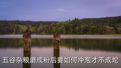 五谷雜糧磨成粉后要如何沖泡才不成坨