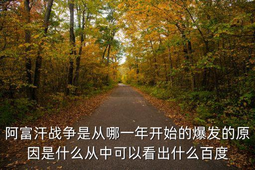 阿富汗戰(zhàn)爭是從哪一年開始的爆發(fā)的原因是什么從中可以看出什么百度