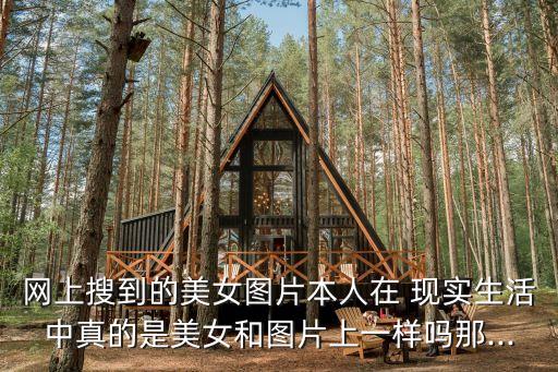 網上搜到的美女圖片本人在 現實生活中真的是美女和圖片上一樣嗎那...