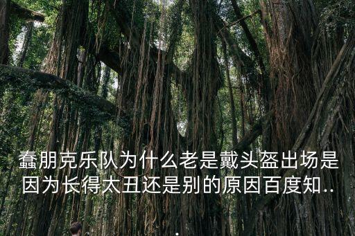  蠢朋克樂隊為什么老是戴頭盔出場是因為長得太丑還是別的原因百度知...