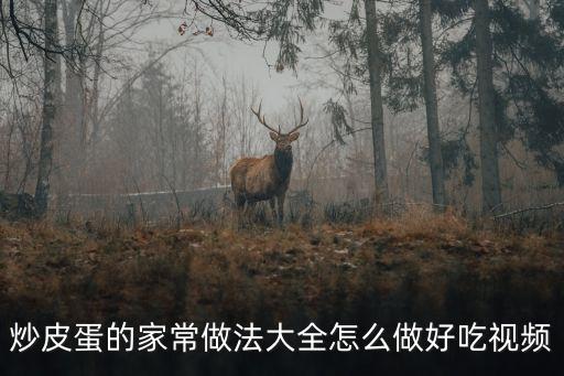 炒松花蛋，炒皮蛋的家常做法大全怎么做好吃視頻