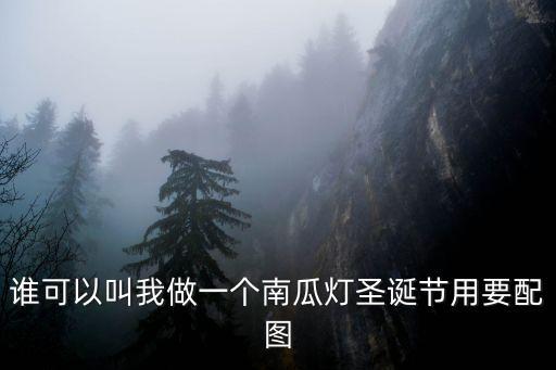 誰(shuí)可以叫我做一個(gè)南瓜燈圣誕節(jié)用要配圖