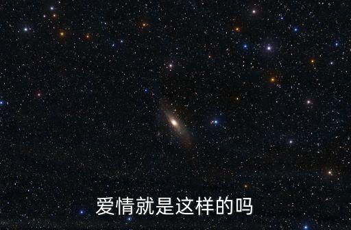 愛情不就是這樣，愛情就是這樣的嗎