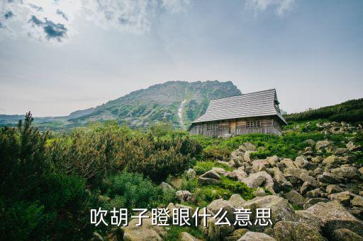 吹胡子瞪眼什么意思