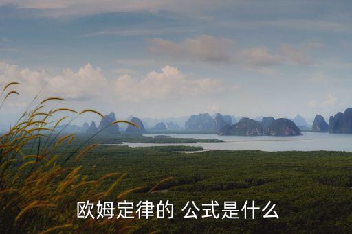 歐姆定律三個公式,部分電路歐姆定律公式:i=u/r