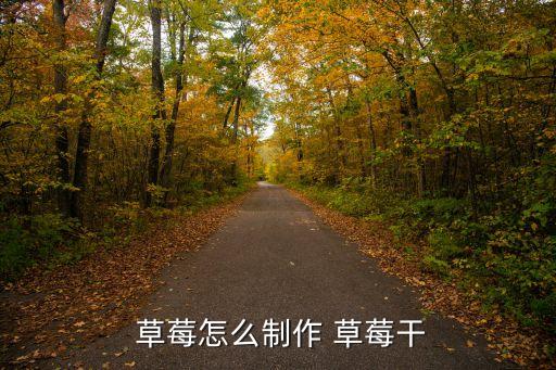 草莓干,直接洗干草莓也可以香飄滿屋!