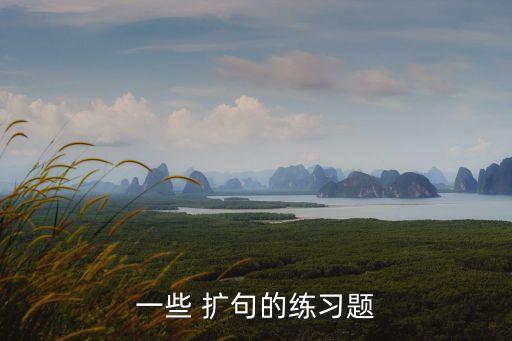 一些 擴句的練習題