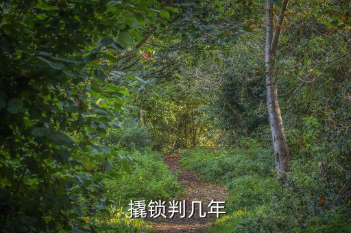 撬鎖判幾年