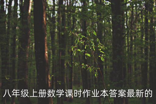 八年級上冊數學作業本答案，八上數學作業本答案