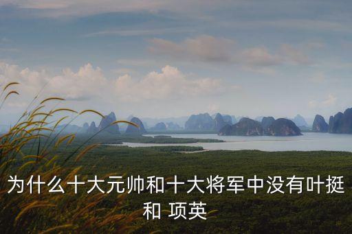 為什么十大元帥和十大將軍中沒有葉挺和 項英