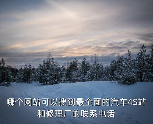 哪個網站可以搜到最全面的汽車4S站和修理廠的聯系電話