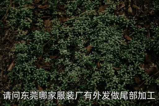 請問東莞哪家服裝廠有外發(fā)做尾部加工