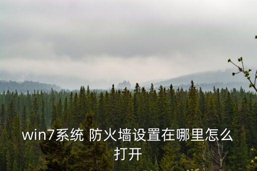 防火墻在哪里,computer防火墻可以在起始頁關閉
