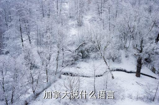 加拿大用什么語言，加拿大用的是什么語言
