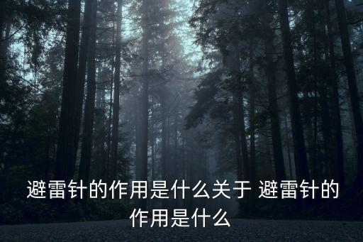 避雷針的作用,避雷針尖端突出地面電場強烈引導放電