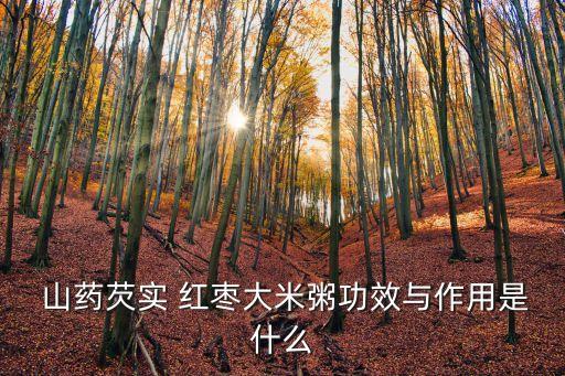 山藥紅棗粥的功效,山藥紅棗蓮子粥補脾補腎止帶止瀉