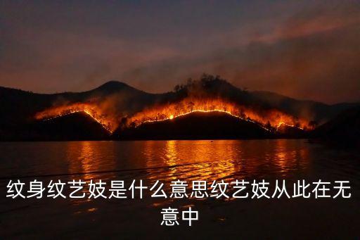 紋身紋藝妓是什么意思紋藝妓從此在無意中