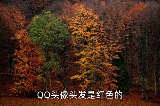 QQ頭像頭發(fā)是紅色的