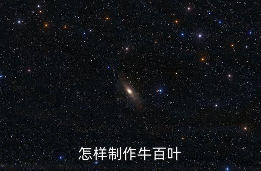 怎樣制作牛百葉