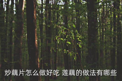 炒藕片怎么做好吃 蓮藕的做法有哪些