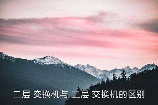 三層交換機,三層交換機具備路由器功能加快數據交換