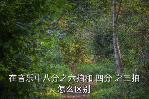 在音樂中八分之六拍和 四分 之三拍怎么區(qū)別