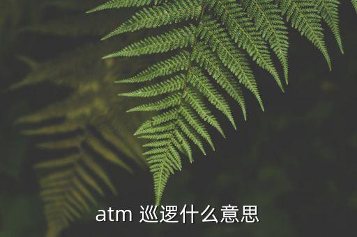 atm 巡邏什么意思