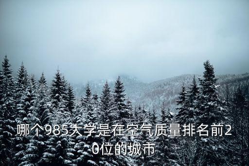 985學校排名，國內211985大學最新排名