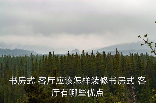 書房式 客廳應(yīng)該怎樣裝修書房式 客廳有哪些優(yōu)點(diǎn)