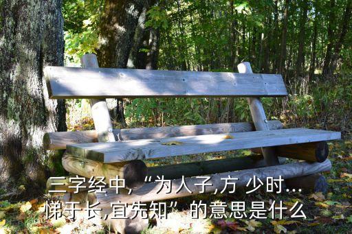 為人子方少時(shí),從小就要接觸老師和朋友學(xué)習(xí)中國傳統(tǒng)禮儀和知識(shí)