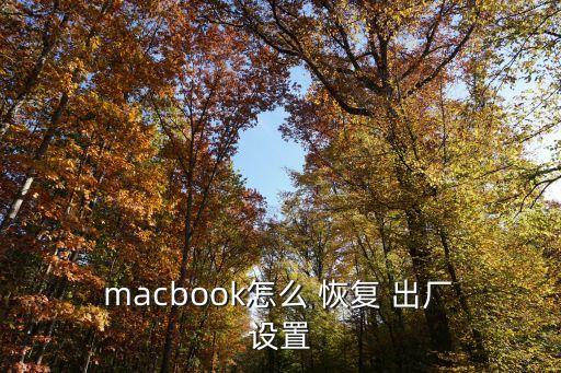 mac恢復出廠設置,蘋果電腦怎么恢復出廠設置?