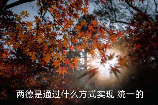 兩德統(tǒng)一,德國被柏林墻一分為二分為東德和西德