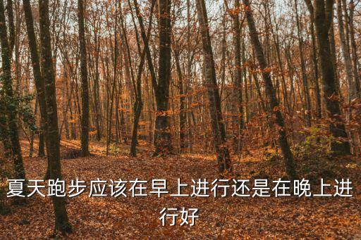 夏天跑步，夏天跑步應(yīng)該在早上進(jìn)行還是在晚上進(jìn)行好