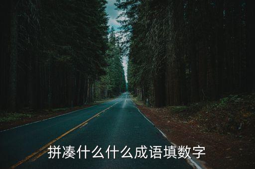 拼湊，拼湊什么什么成語填數(shù)字