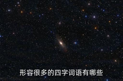 形容多的四字詞語，描寫多的四字詞語