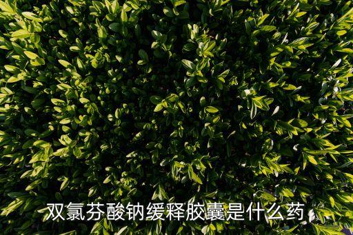 雙氯芬酸鈉緩釋膠囊，雙氯芬酸鈉緩釋片