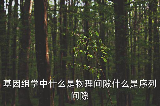 基因組學中什么是物理間隙什么是序列間隙